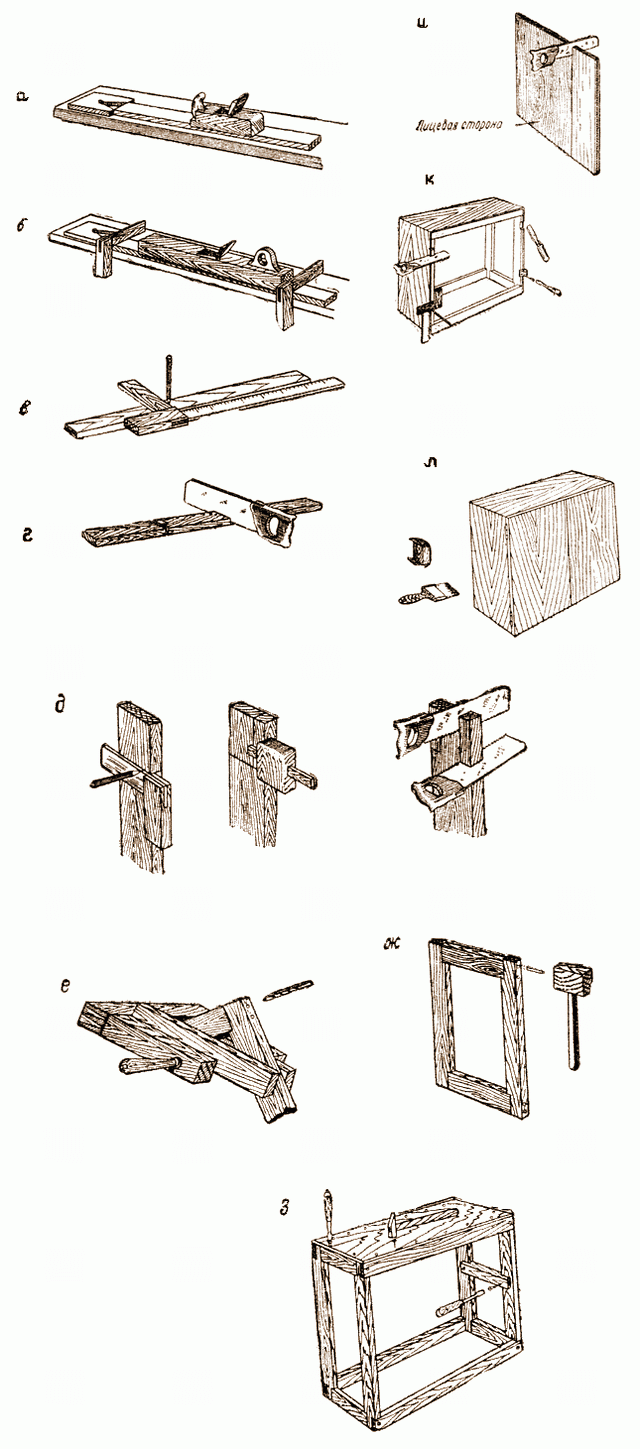 Этапы изготовления навесного шкафчика