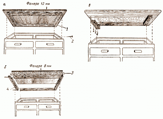 Столешницы для кухонных рабочих столов-шкафов
